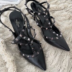 Valentino Black Studded Heels
